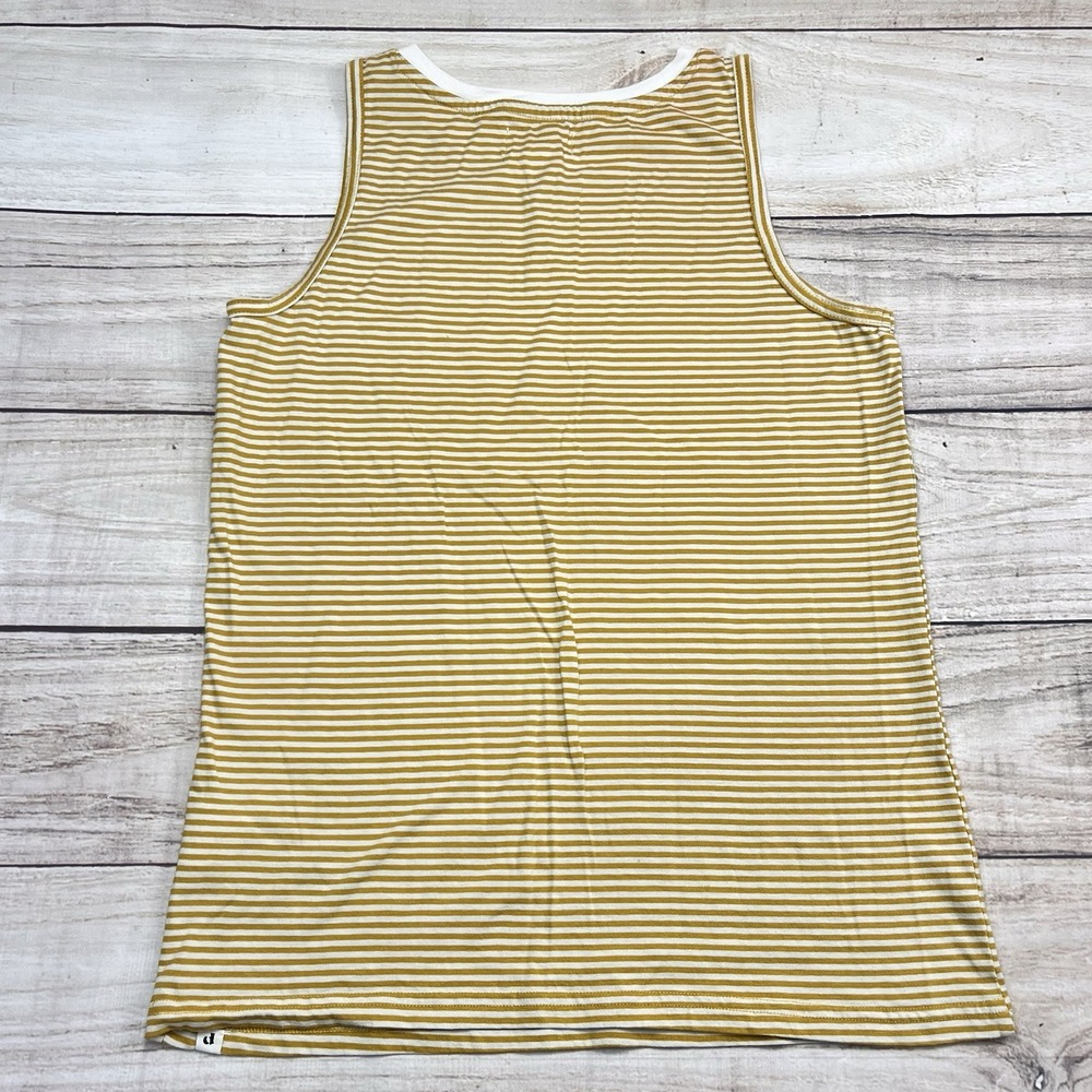 Pact Womens Organic Cotton Tank Top Size S Striped Sustainable Minimalist Muscle - Picture 2 of 6